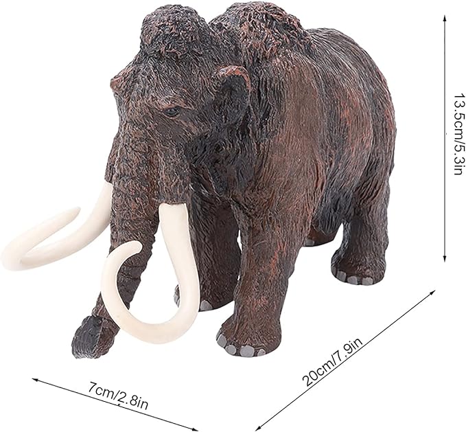 LULEZON Simulated Asian Elephant Toy Figurine Realistic African Jungle Animals Model