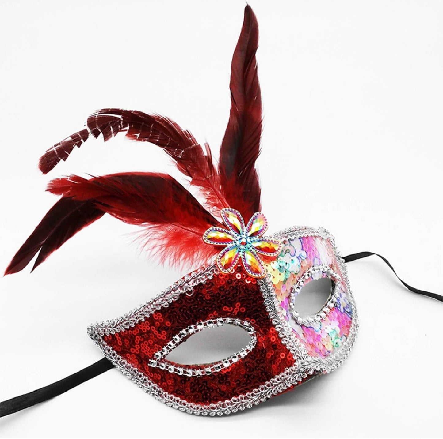LULEZON Carnival Faux Feather Mask Masquerade Party Costume masks