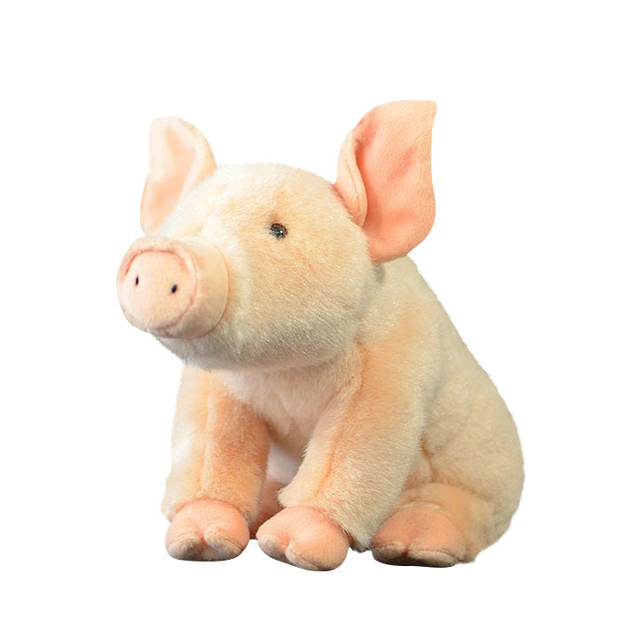 Pink super cute pig cute little pig doll simulation pig simulation animal plush toy 30cm