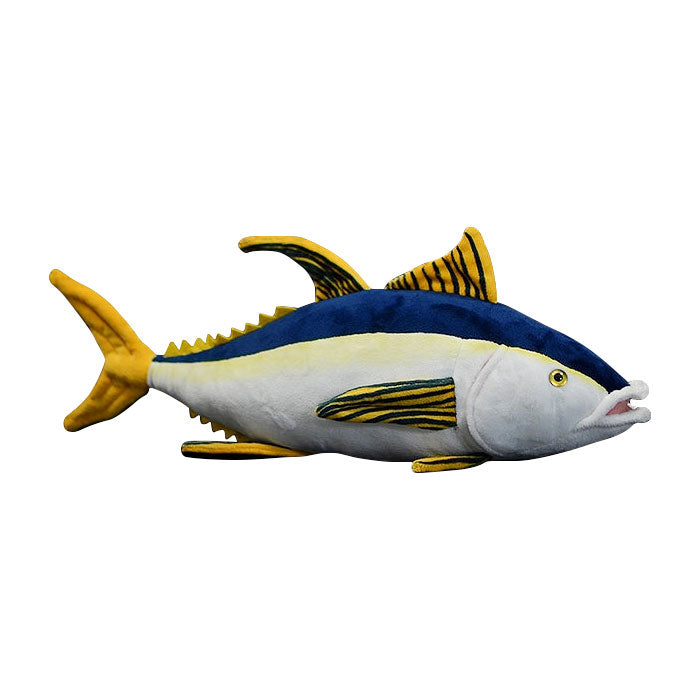 Cute tuna doll yellowfin tuna plush toy simulated animal plush toy 40cm