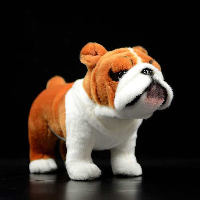 Simulated dog doll British Bulldog doll simulated animal tiger dog plush toy model