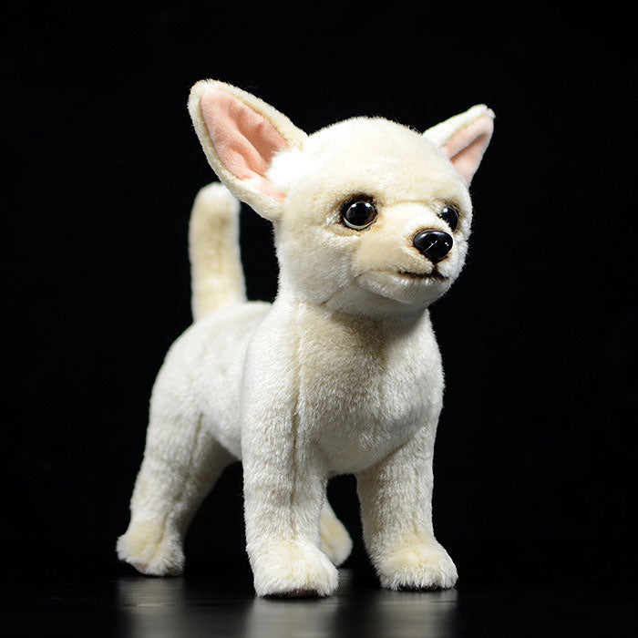 Simulated dog doll cute Chihuahua dog doll simulated animal plush toy model gift
