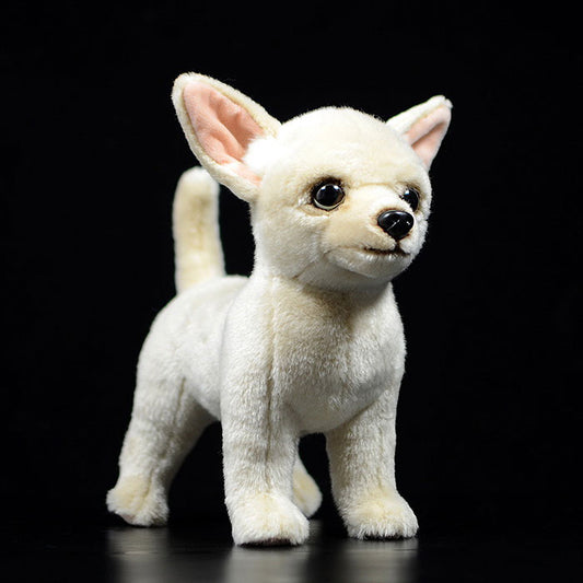 Simulated dog doll cute Chihuahua dog doll simulated animal plush toy model gift