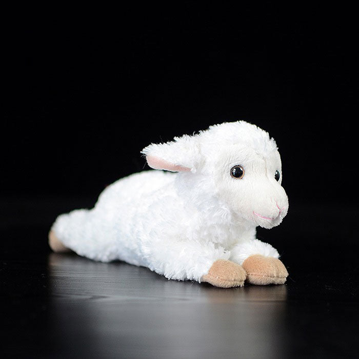 The tail order of foreign trade is exported to the UK. Lying posture small sheep doll simulation small cotton simulation animal plush toys