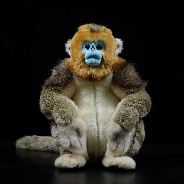 Simulated standing golden monkey bears plush toy doll lovely doll animal model gift