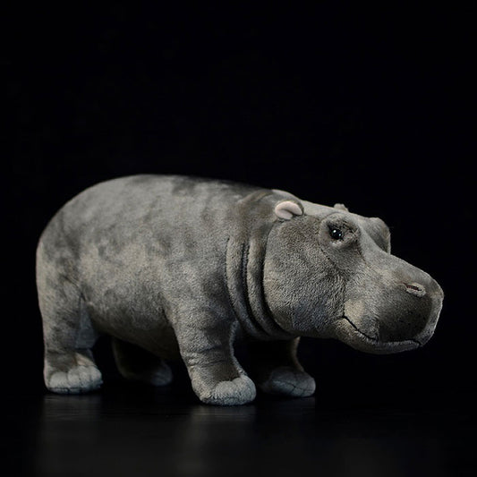 Simulated standing Hippo bears plush toy doll lovely doll animal model gift