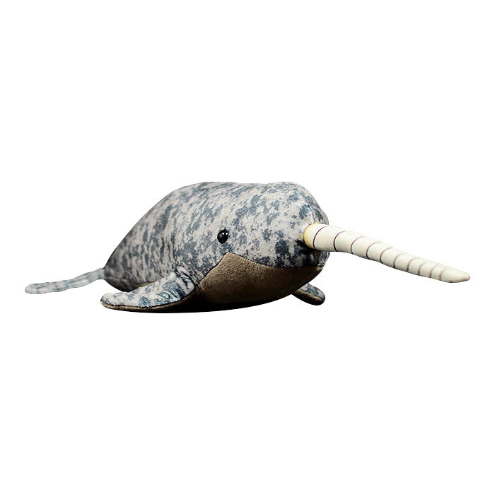 Cute narwhal doll simulation narwhal doll simulation animal plush toy model gift