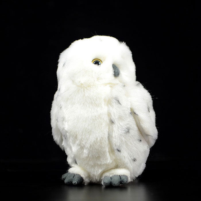 Simulated snow owl doll lovely White Owl doll simulated animal model plush toy gift
