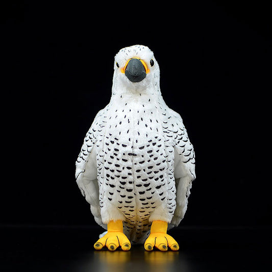 Super cute plush toy white falcon doll cute simulation Haidong green doll plush toy model gift