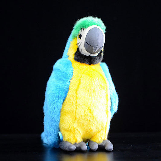 Cute macaw doll simulation colored macaw plush toy plush simulation animal 28CM