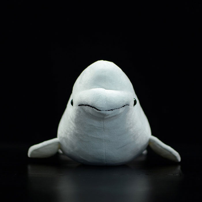 Cute white whale doll simulation white whale doll simulation animal plush toy model gift