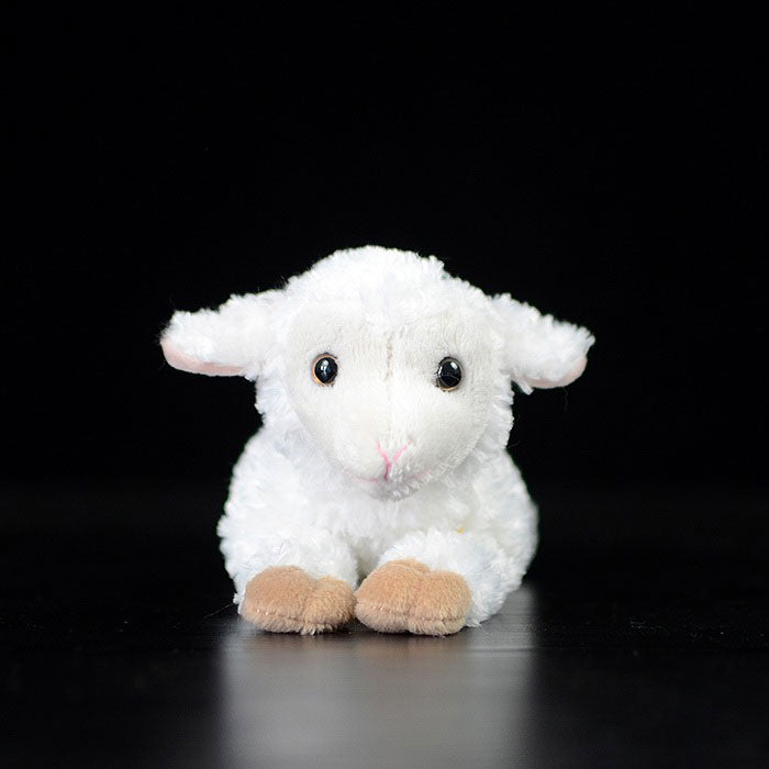 The tail order of foreign trade is exported to the UK. Lying posture small sheep doll simulation small cotton simulation animal plush toys