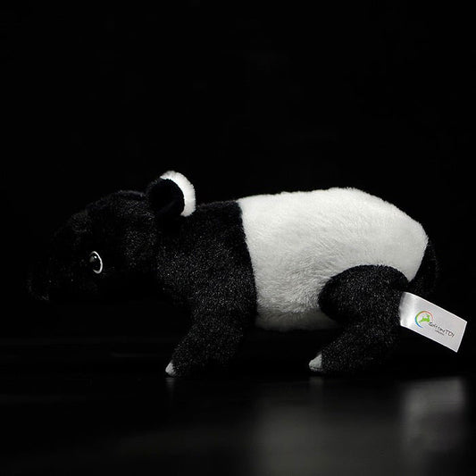 Cute Asian tapir doll simulation Malay tapir doll simulation animal model plush toys gifts