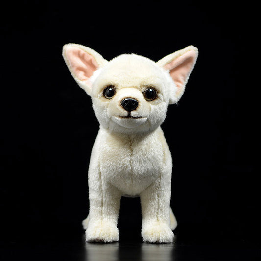Simulated dog doll cute Chihuahua dog doll simulated animal plush toy model gift