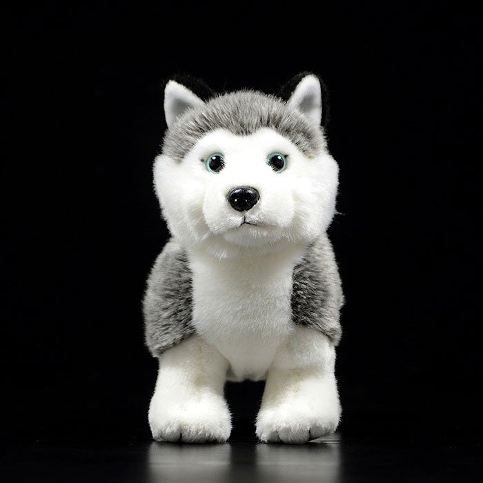 Foreign trade tail order exported to Germany standing cute husky dog plush toy dog doll simulation animal