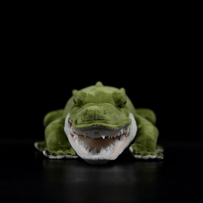 Super cute crocodile plush toy doll cute simulation green crocodile doll plush toy model gift