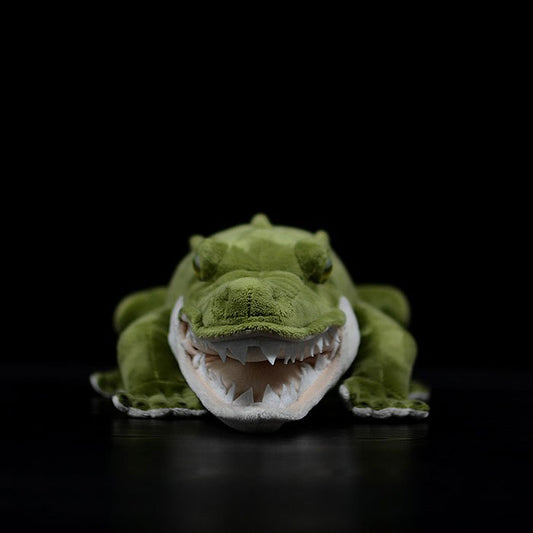 Super cute crocodile plush toy doll cute simulation green crocodile doll plush toy model gift