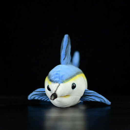 Cute blue marlin doll simulation marlin plush toy simulation animal plush toy 40CM