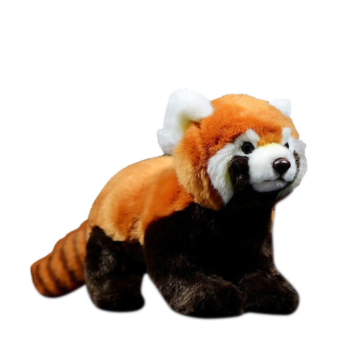 Cute little panda doll super cute simulated red panda doll simulated animal plush toy model gift
