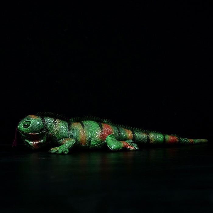Simulation green iguana lizard doll cute lizard plush toy simulation animal plush toy 66CM