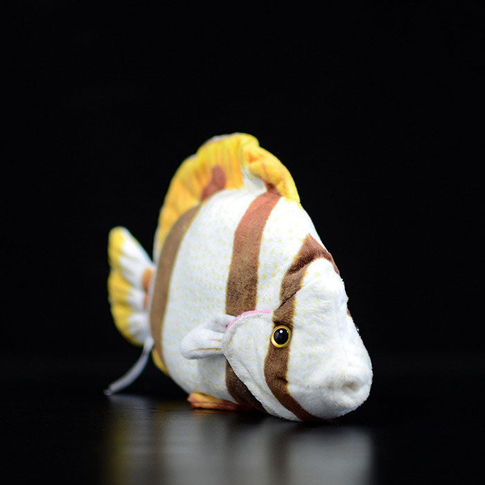 Cute tropical fish, butterfly fish doll, simulation butterfly fish, simulation animal plush toy