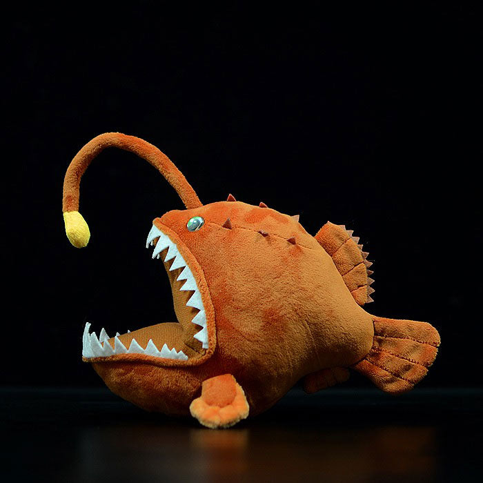 Cute Fish doll simulation lantern fish doll deep sea Marine plush toy gift