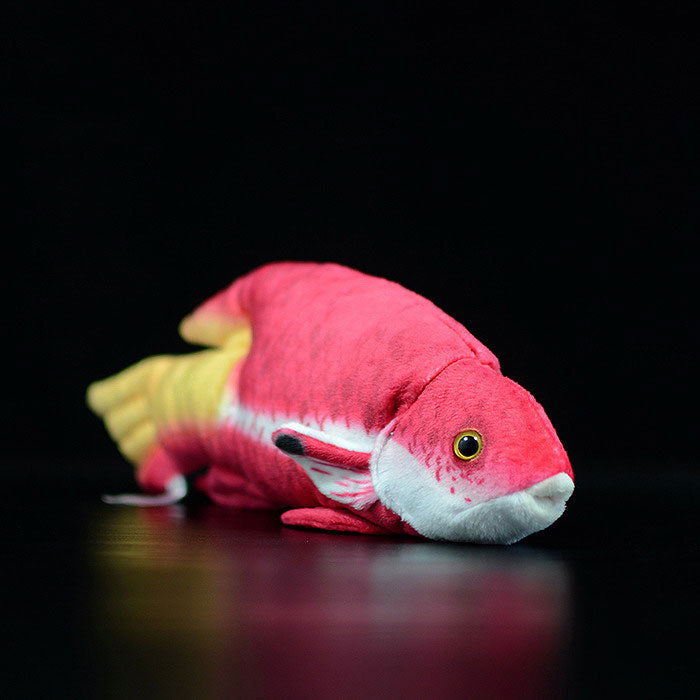 Cute tropical fish Cuban tricolor arowana doll simulation Cuban pig fish simulation animal plush toy