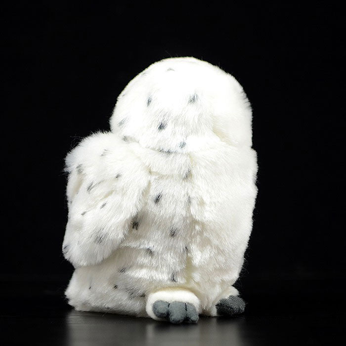 Simulated snow owl doll lovely White Owl doll simulated animal model plush toy gift