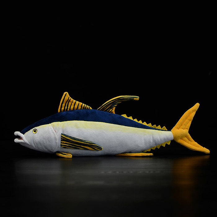 Cute tuna doll yellowfin tuna plush toy simulated animal plush toy 40cm