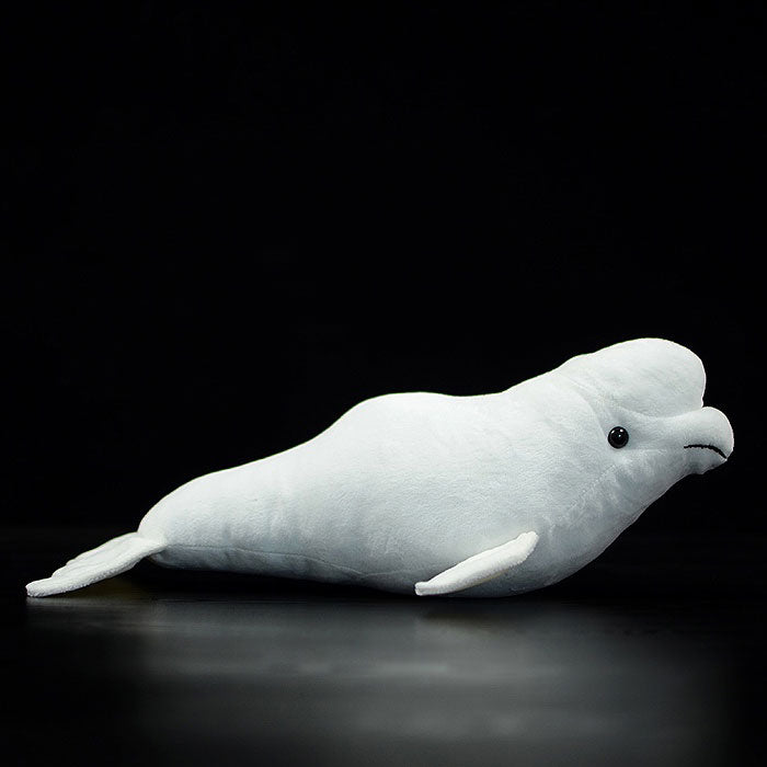 Cute white whale doll simulation white whale doll simulation animal plush toy model gift