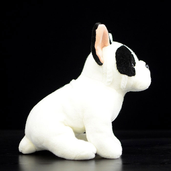 Cute dog doll simulates French Bulldog doll squatting dog plush toy 28cm