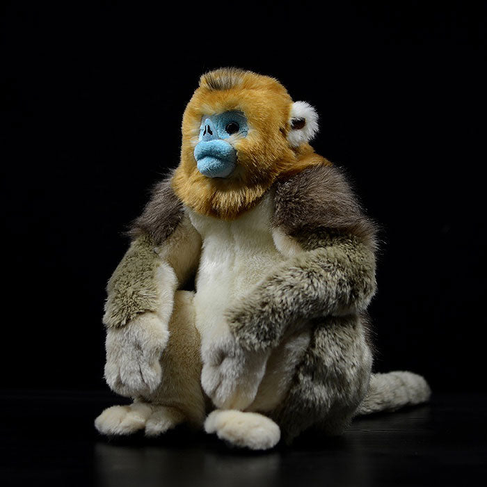 Simulated standing golden monkey bears plush toy doll lovely doll animal model gift