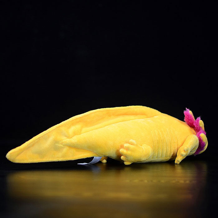 Simulated west American blunt mouth salamander plush toy doll yellow hexagonal dinosaur doll simulated animal plush doll