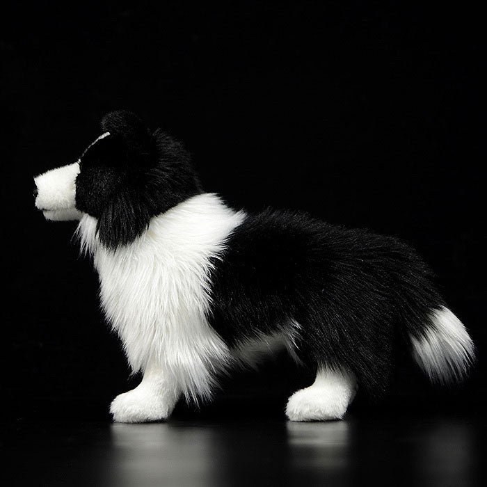 Simulation dog doll cute border collie doll simulation animal plush toy model gift