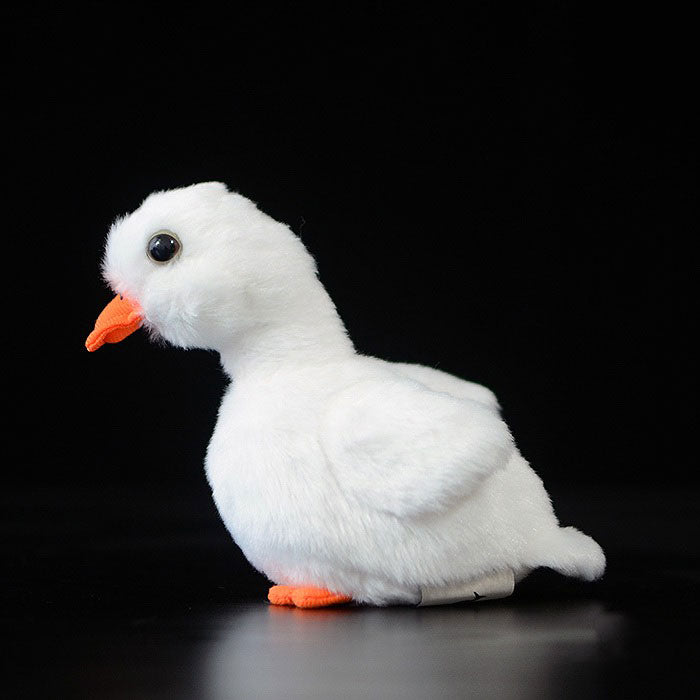 Cute duckling doll simulation white duckling plush toy simulation animal plush toy 12CM