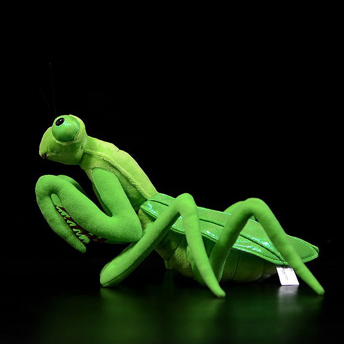 Simulated Chinese big knife Mantis plush toy lovely Mantis doll knife Mantis doll model gift