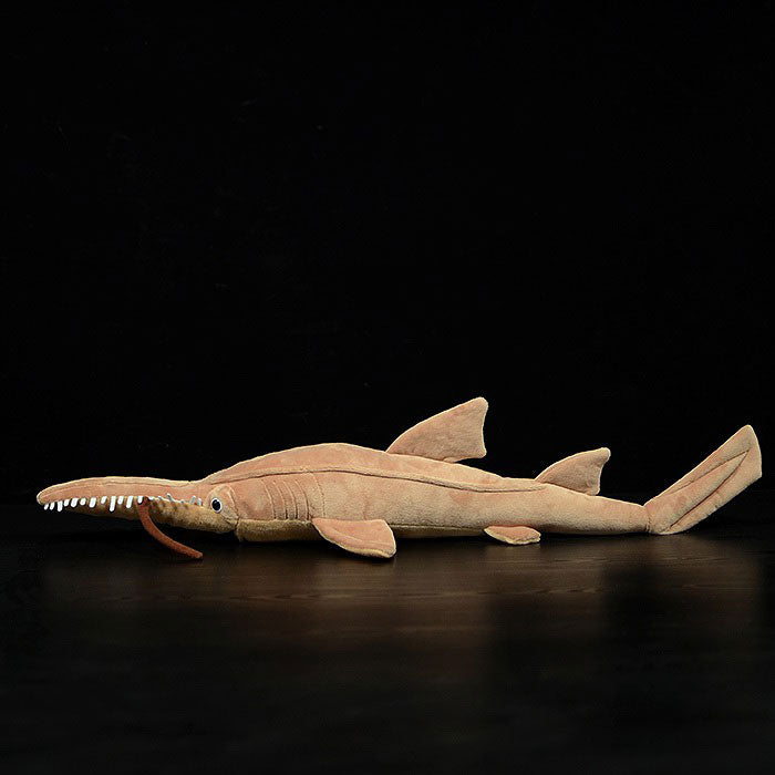 Cute saw shark doll simulation long nose saw shark doll simulation animal plush toy model gift