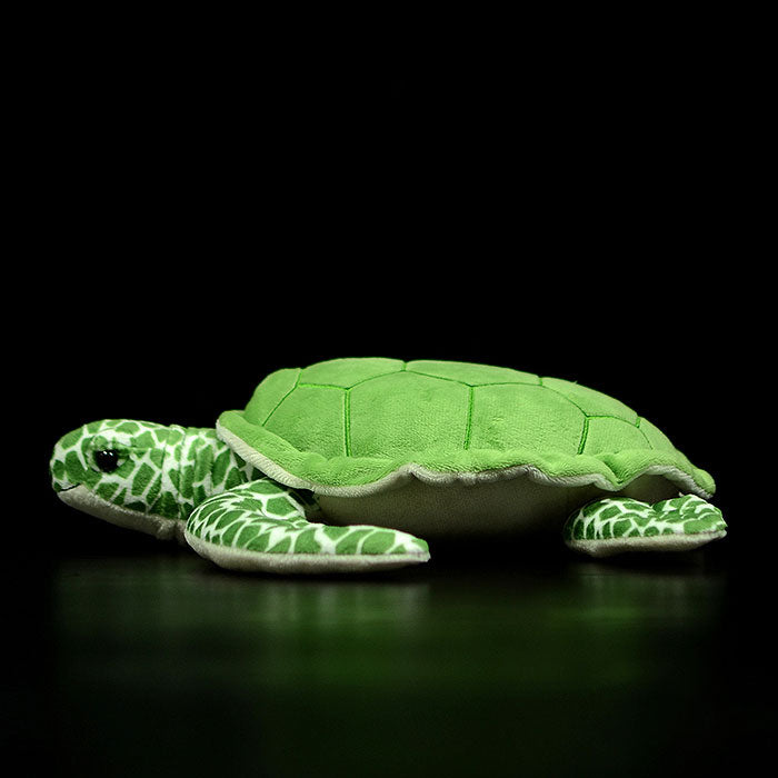 Super soft green turtle plush toy simulation turtle doll cute turtle doll model gift