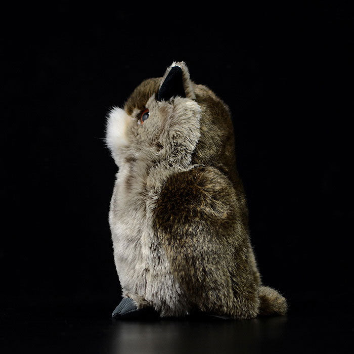 Simulated Tibetan carved owl doll cute owl doll simulated animal model plush toy gift