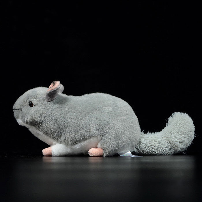 Cute plush Mouse Doll simulated chinchilla doll, plush mouse simulated animal model plush toy gift