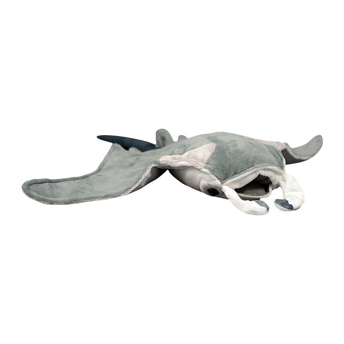 Cute devil fish doll double kiss manta ray plush toy simulation animal plush toy 38CM
