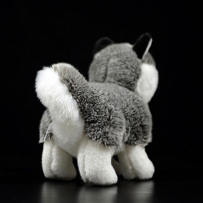 Foreign trade tail order exported to Germany standing cute husky dog plush toy dog doll simulation animal