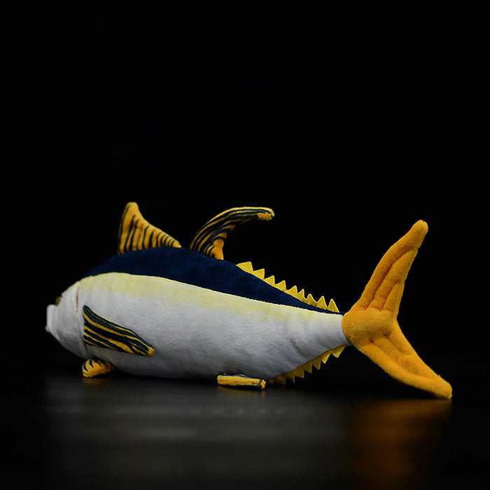 Cute tuna doll yellowfin tuna plush toy simulated animal plush toy 40cm