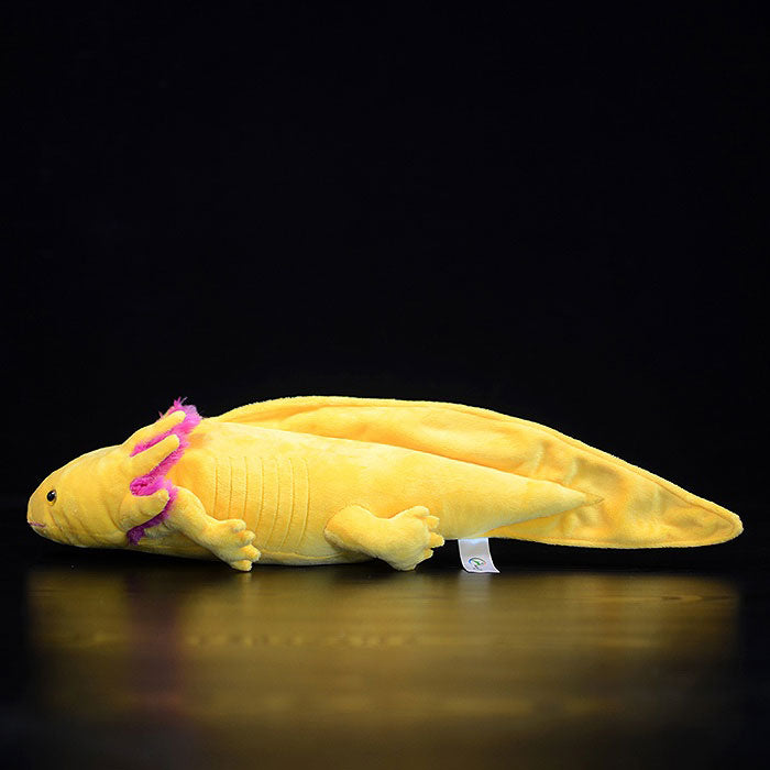Simulated west American blunt mouth salamander plush toy doll yellow hexagonal dinosaur doll simulated animal plush doll