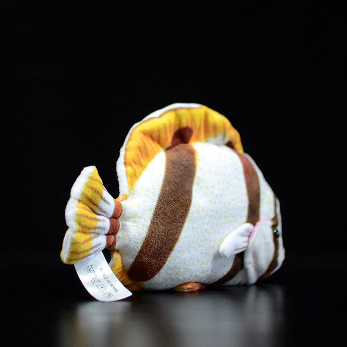 Cute tropical fish, butterfly fish doll, simulation butterfly fish, simulation animal plush toy