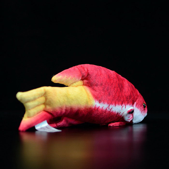 Cute tropical fish Cuban tricolor arowana doll simulation Cuban pig fish simulation animal plush toy