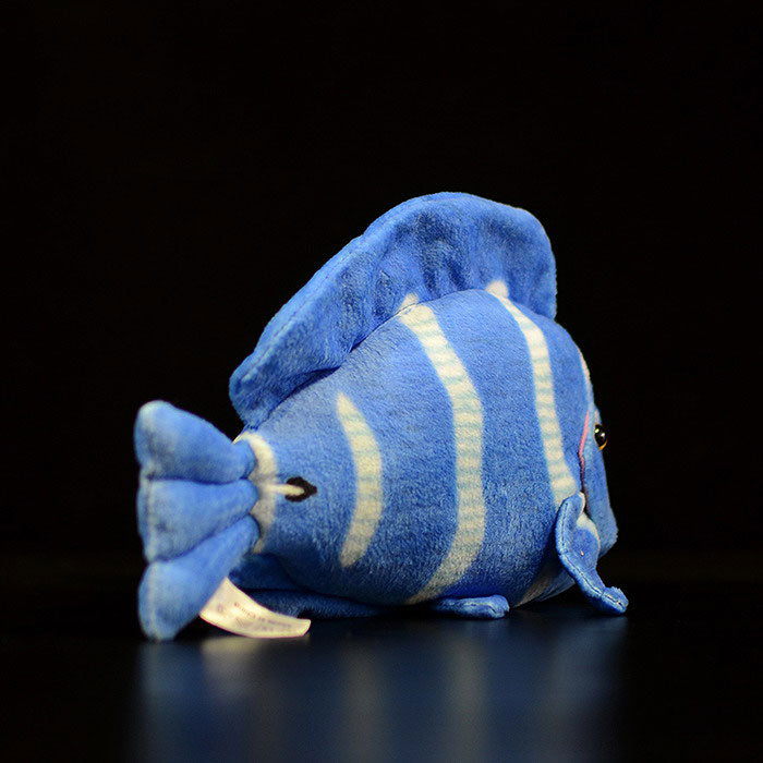 Cute tropical fish Atlantic blue hanging doll simulated blue thorn tail fish simulated animal plush toy