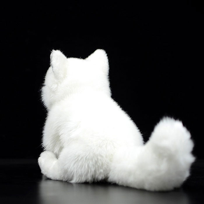Simulation white fox doll arctic fox doll plush toy simulation animal model