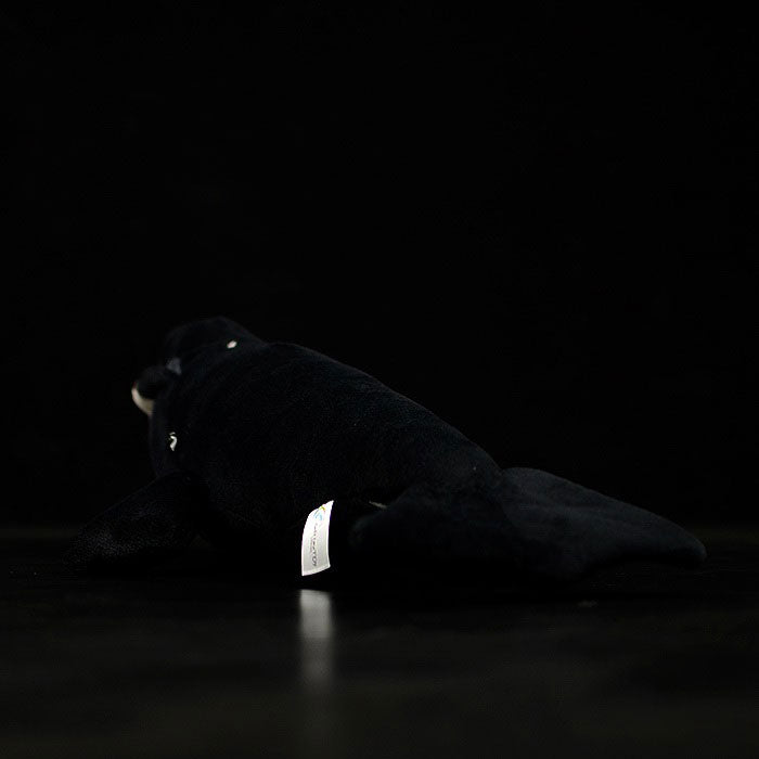 Cute bowhead whale doll Greenland right whale doll simulation animal plush toy model gift