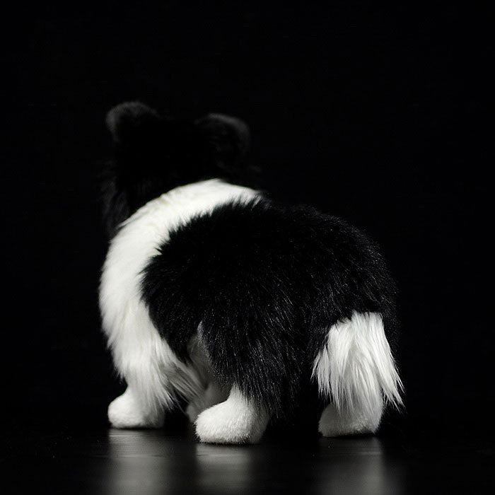 Simulation dog doll cute border collie doll simulation animal plush toy model gift